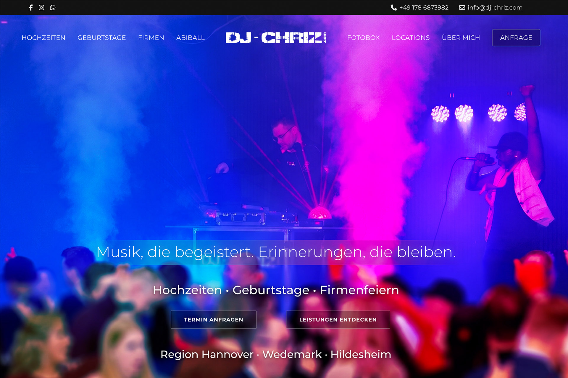 DJ CHRIZ Webseite